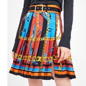 Zara Multicolor Chain Print Skirt
